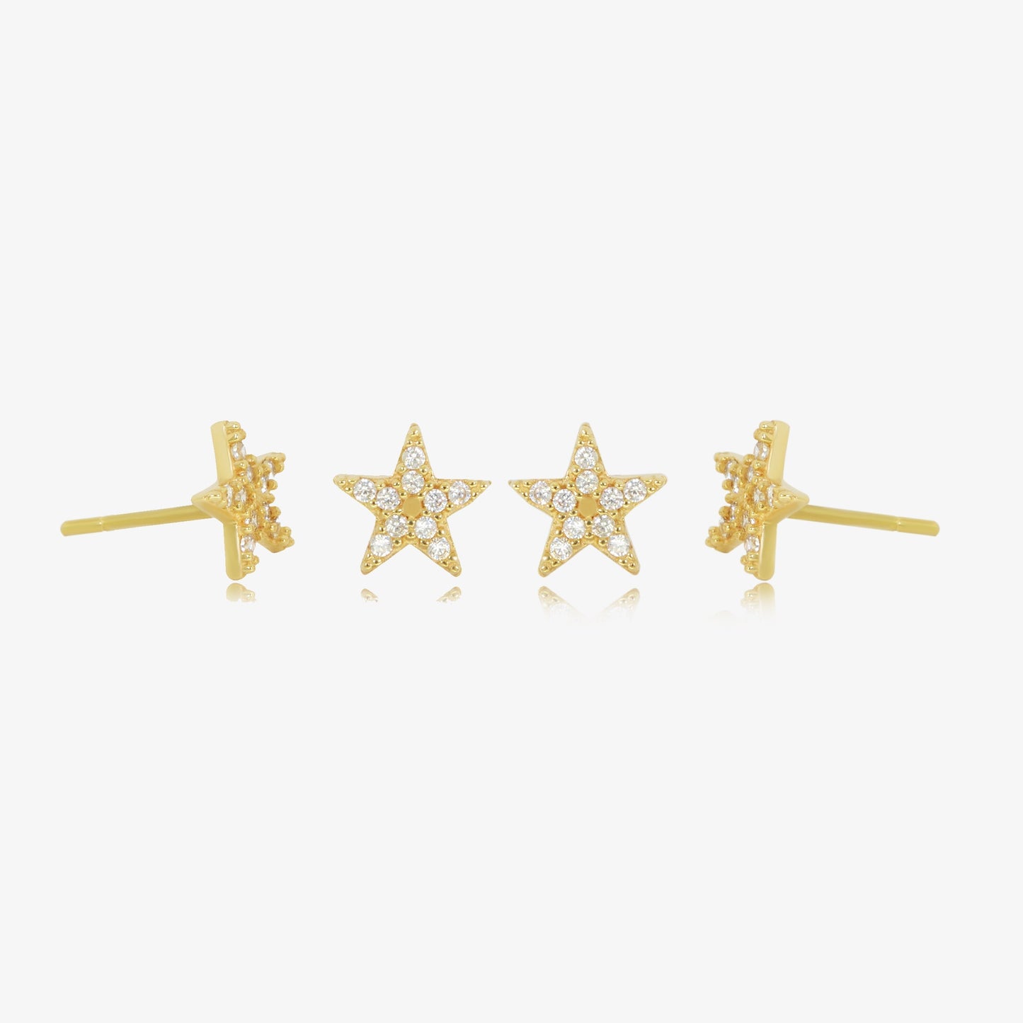 Boucle Stud star en Or 18K