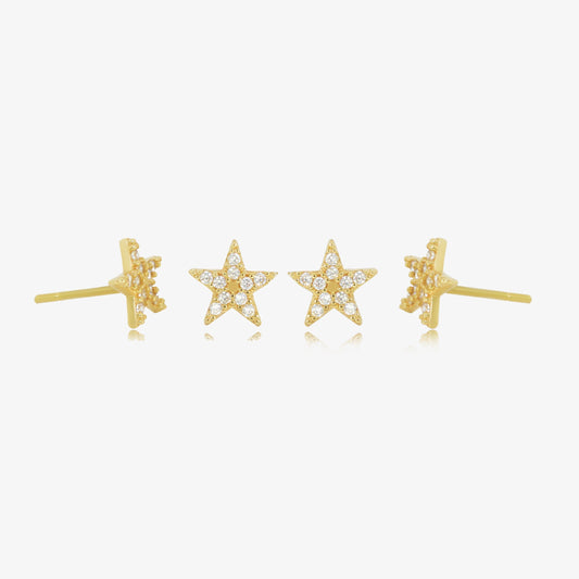 Boucle Stud star en Or 18K