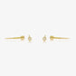 Boucle Stud pip en Or 18K