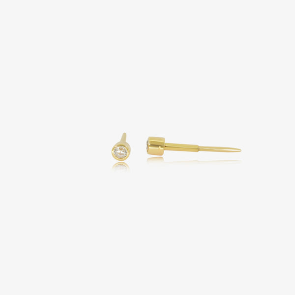 Boucle Stud pip en Or 18K