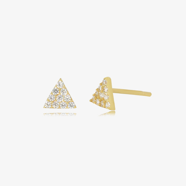 Boucle Stud Pyramide en Or 18K