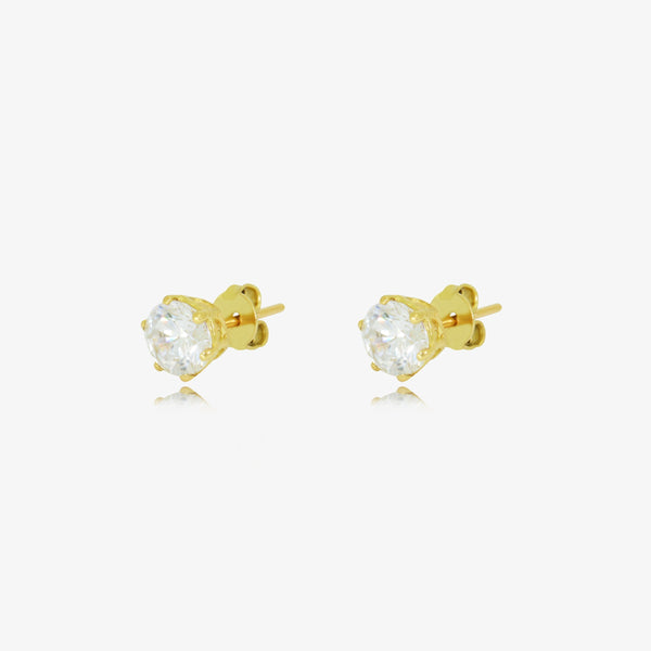 أقراط كلاسيكية من الذهب عيار 18 قيراطًا