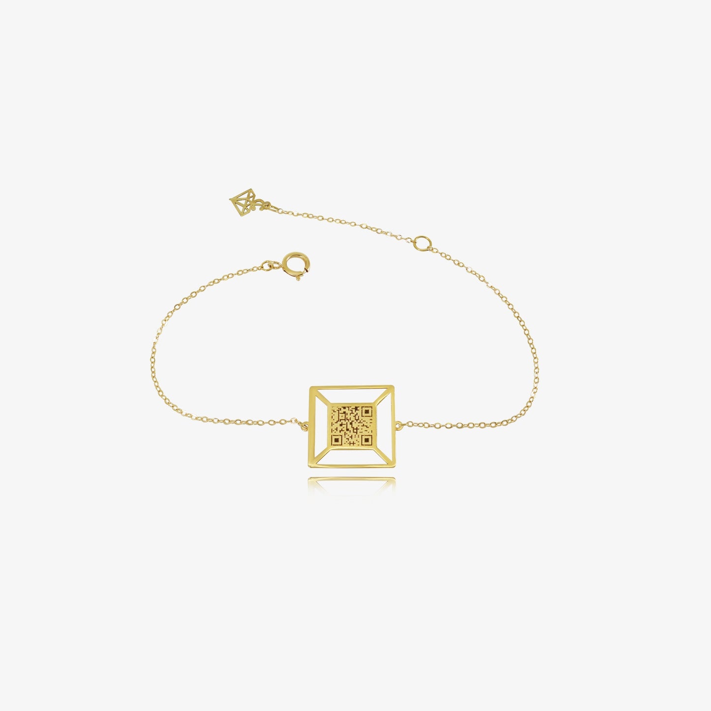 Bracelet Cubic QR En Or 18K