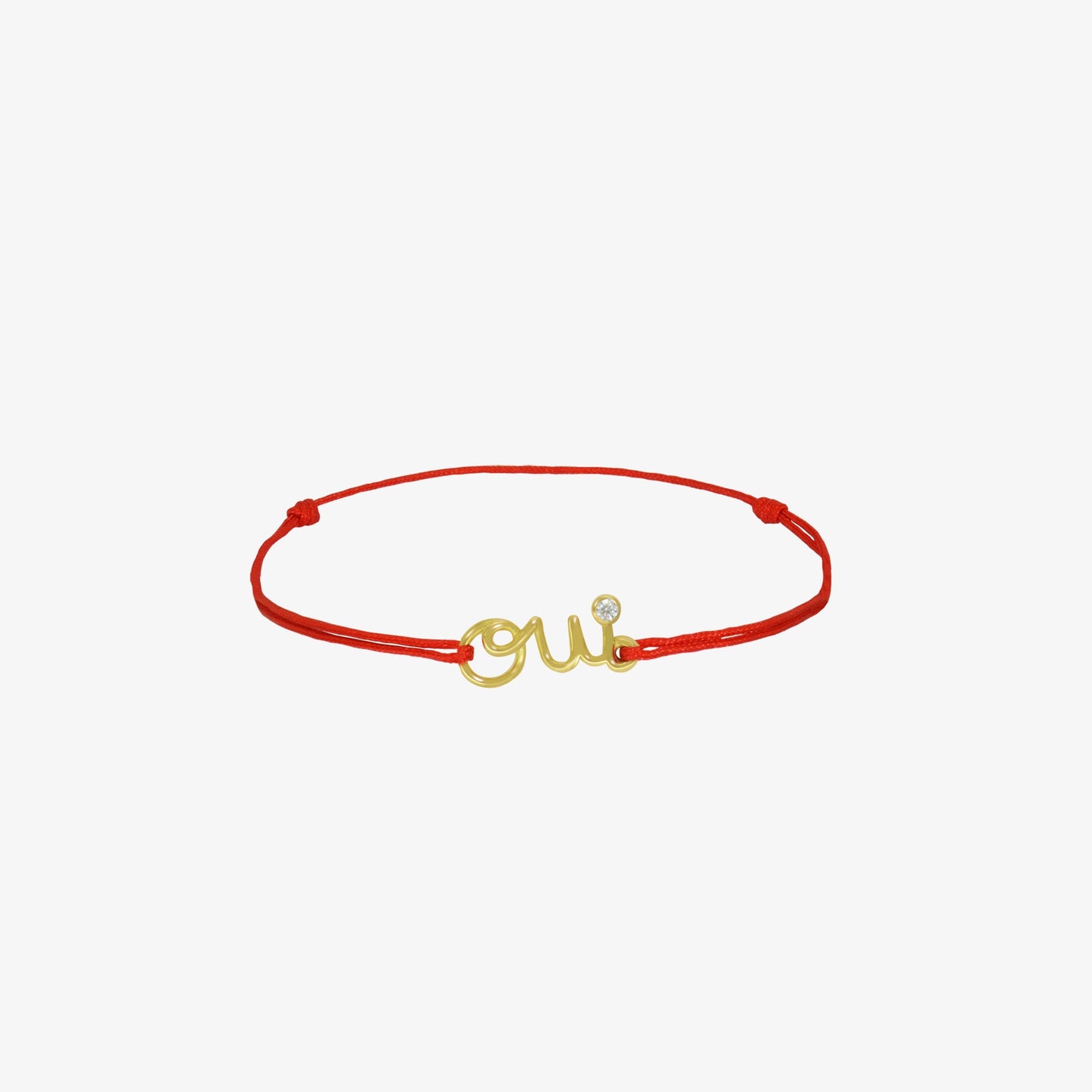 Bracelet Cordon Oui en Or 18K