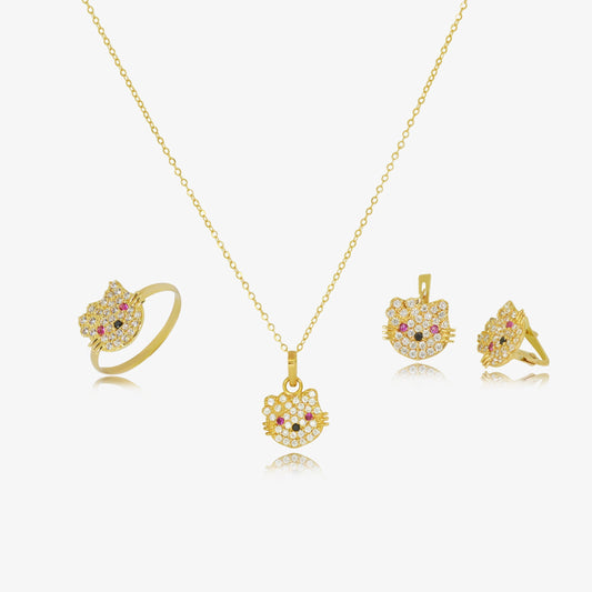 Ensemble Hello Katy en Or 18K