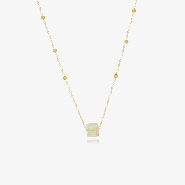 Collier cristal en Or 18K