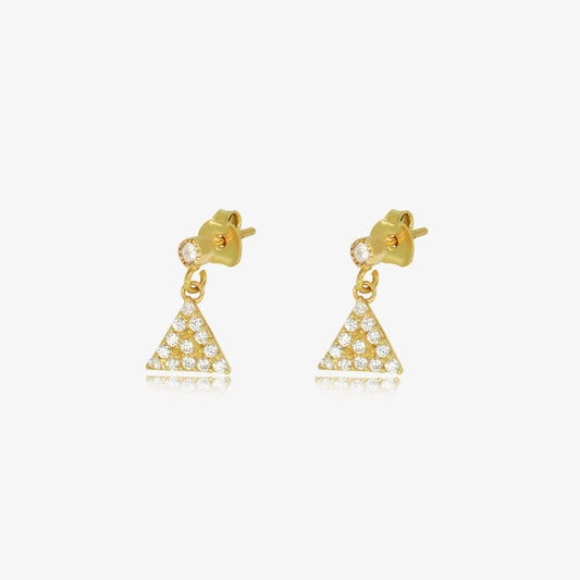 Boucle pyramide en Or 18K