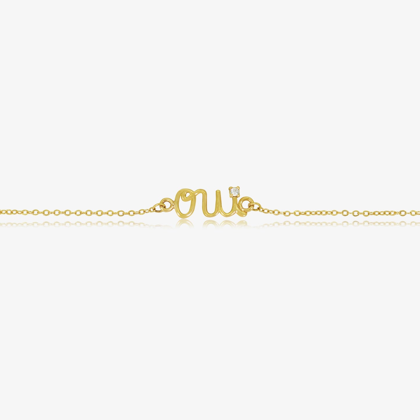 Bracelet Oui en Or 18K