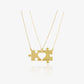 Collier Puzzle Couple en Or 18K