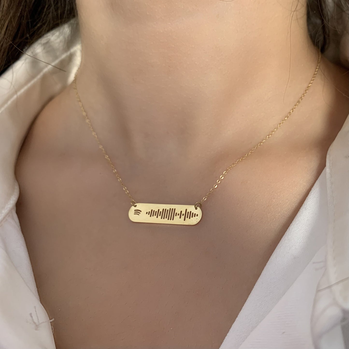 Collier Musique Personnalisé en Or 18K