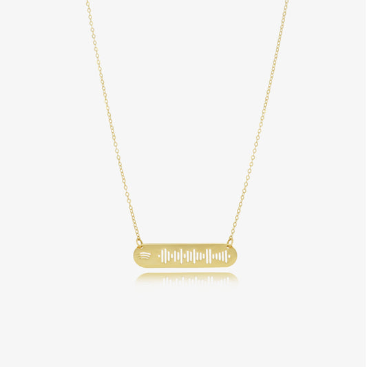 Collier Musique Personnalisé en Or 18K