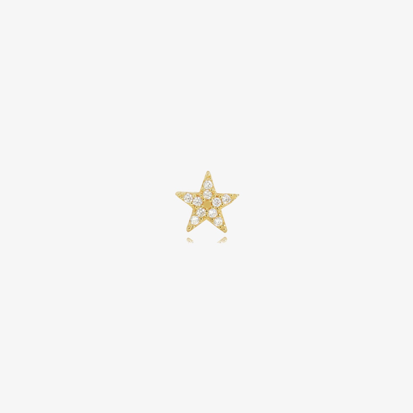Boucle Stud star en Or 18K